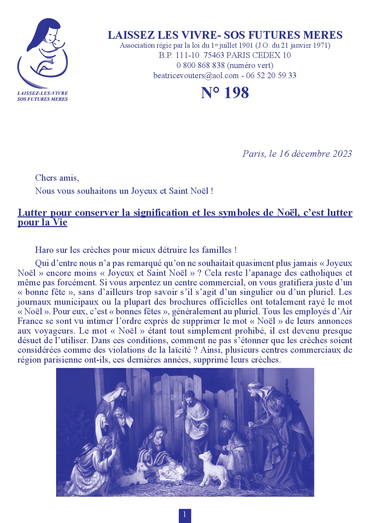 CLIQUEZ ICI POUR OUVRIR LE BULLETIN